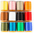 HERCULES 140D Fly Tying Thread - 12 Colors Non Waxed Fly Tying Materials Kits for Dry Wet Flies
