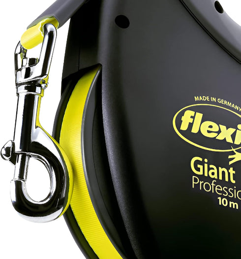 Flexi Bogdahn International Giant Neon Tape Dog Lead (8M) for Large Dogs (50kg)