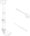 Aquarium Fish Shrimp Feeding Dish Set with Clear Feeder Tube, Cleaning Brush, and Measuring Spoon