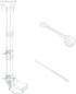 Aquarium Fish Shrimp Feeding Dish Set with Clear Feeder Tube, Cleaning Brush, and Measuring Spoon