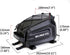 WILD MAN 4L Bike Seat Bag, Waterproof Bicycle Tail Bag, Hard Shell Bike Saddlebags for Electric Bicycle Touring