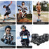 GEQID Kids Protective Gear Set, Knee Pads, Elbow Pads, Wrist Pad for Roller Skating, Boys Youth 5-12 Years Old (Black)