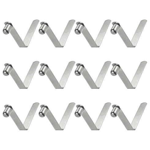 HARFINGTON 12pcs Kayak Paddle Snap Spring Clip - 33x8.5mm 65Mn Spring Steel for Tent Umbrella Camping