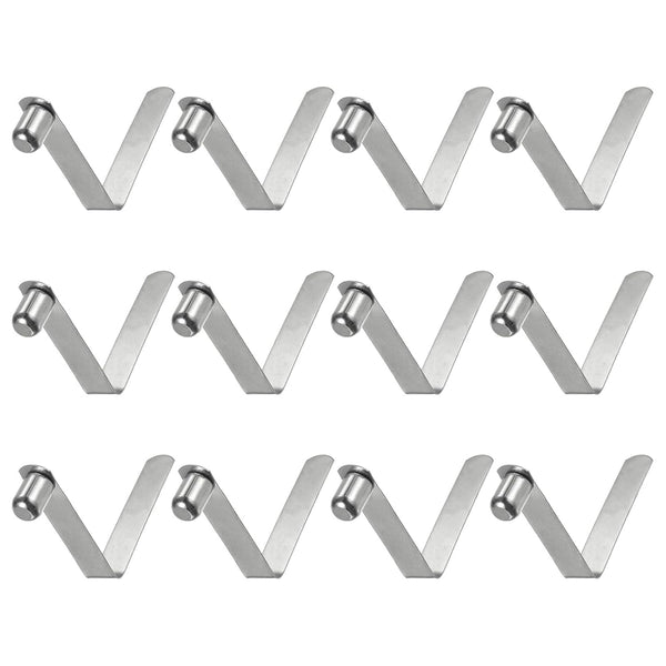 HARFINGTON 12pcs Kayak Paddle Snap Spring Clip - 33x8.5mm 65Mn Spring Steel for Tent Umbrella Camping