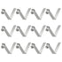 HARFINGTON 12pcs Kayak Paddle Snap Spring Clip - 33x8.5mm 65Mn Spring Steel for Tent Umbrella Camping