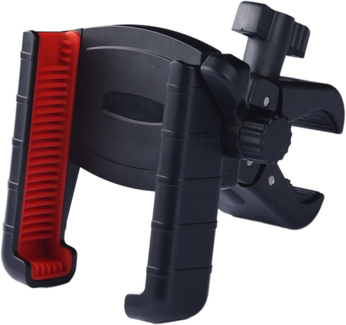 Golf Cart Phone Mount Holder, Compatible with iPhone/Galaxy/Google Pixel, EZGO/Club Car/Yamaha, Black-Red