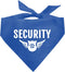 Security Dog Bandana, Blue Pet Scarf Accessories, Funny Cute Triangle Scarf for Small Medium Large Dogs, Gift