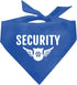 Security Dog Bandana, Blue Pet Scarf Accessories, Funny Cute Triangle Scarf for Small Medium Large Dogs, Gift