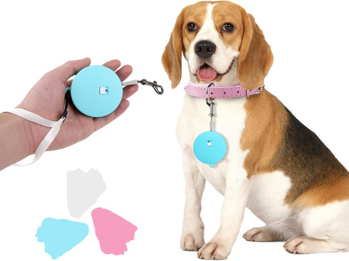 Retractable Dog Leash for Small and Medium Dogs up to 22lbs, 9.8ft Strong Nylon Tape, Hands Free (Blue)