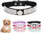 Small Dog Collar with Crown Rhinestone, Pretty Glitter Crystal Jewel Bling Sparkly Diamond for XXS XS Small Medium