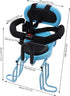 CNCEST Rear Child Bike Seat Attachment with Nonslip Handrails & Seat Cushion, Upthehill Full Fence Rear Mount Baby