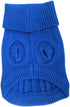 FAMI Dog Clothes, Soft Puppies Sweater, Winter Outfit for Small Dogs XS S, Cat Apparel, Dark Blue