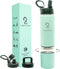 Insulated Water Bottle & Snack Container - Stainless Steel Water Bottle with