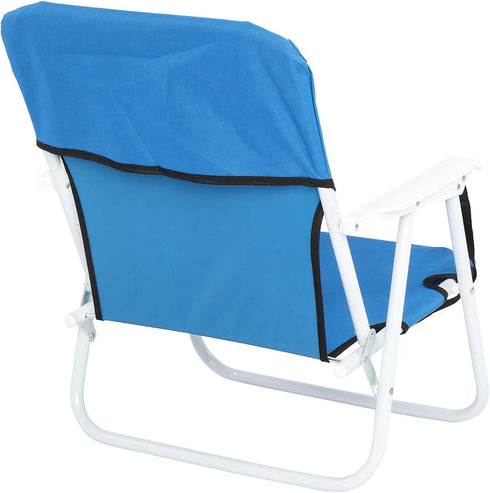 Pinikuyiro 220lbs Folding Beach Chair, Lightweight Beach Chair with Shoulder Straps, High Back Beach Chairs with Hard