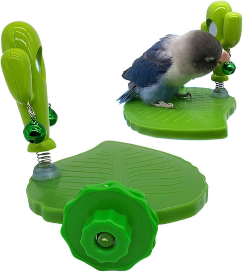 Generic Macaws,Sparrow,Parakeet,Lovebird,Conures,Cockatiels,Finches Bird Perch Toy | Cactus Design Chew-Resistant Bird