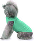 Chol&Vivi Plain Dog T-Shirt, 2pcs Blank Cotton Shirts for Extra Small to Extra Large Dogs, Sleeveless Tank Top, Light