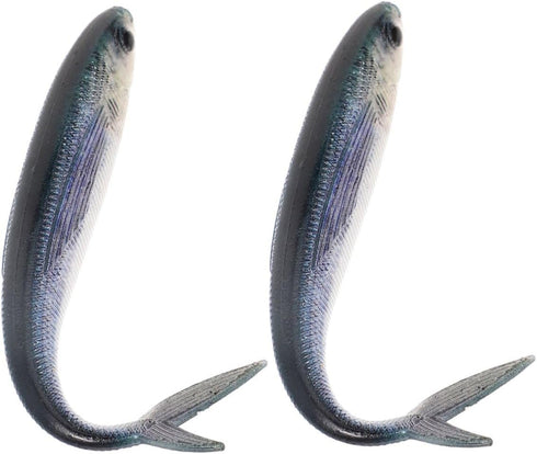 Levemolo 3D Soft Fishing Lures Pair Reusable Sinking Soft Plastic Bionic Bait
