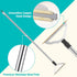 Carpet Rake for Pet Hair Removal, Reusable Long Handle Pet Hair Remover for Carpets, Rugs, and Furniture