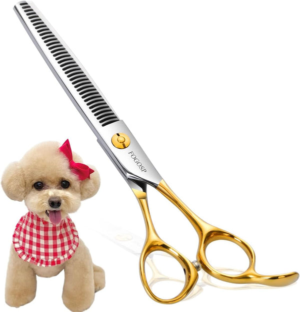 Dog Thinning Shears for Grooming, 36 Teeth 6.5" Blending Scissors for Small and Medium Dogs
