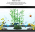 Aquarium Bamboo Plant, Artificial Green Leaf Plant, Water Grass Aquatic Plastic Ornament for Landscape Decor