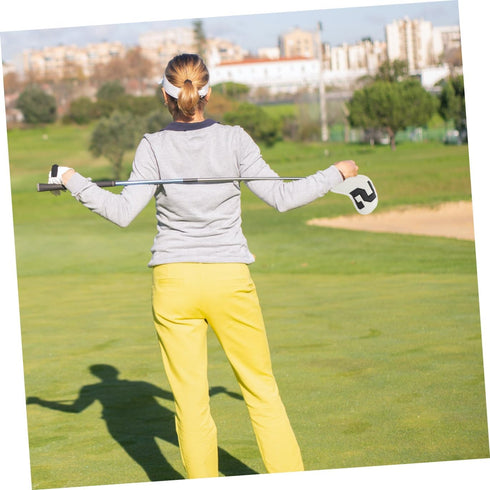 10pcs Set Toyvian Golf Club Covers Pu Leather Putter Sleeve with Colorful Gradient Numbers, Soft Inner Lining, Golf
