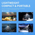 IgniteHaul 5 LED Glasses Rechargeable Headlight with Motion Sensor and Touch Control, Modes USB C Lighted Glasses