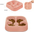 Healthy Slow Feeding Dog Bowl for French Bulldog - No Choking Dog Cat Food Water Bowl with Four-Leaf Clover Pattern