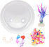 Alipis Round Glass Vase, Wall Mounted Acrylic Fish Bowl, Clear Glass Vases for Betta Fish Tank or Terrarium
