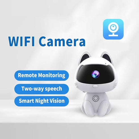 VBESTLIFE 2 HD Robot Security Camera, Remote Monitoring Smart Indoor Pet Dog Cat Cam, Home Security Camera Robot