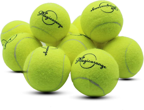 12 Pack Magicorange Tennis Balls, Advanced Training Tennis Balls Practice Balls, Come with Mesh Bag for Easy Transport