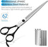 Professional Dog Grooming Scissors - 7.5" Straight Shears for Cutting Small Dogs and Cats, Japan 440C Stainless Steel
