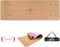Numat Cork Yoga Mat 6mm Thick 72 x 24 in, Eco-friendly Non-Slip, Lightweight TPE Foam with Alignment Lines, Black