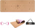 Numat Cork Yoga Mat 6mm Thick 72 x 24 in, Eco-friendly Non-Slip, Lightweight TPE Foam with Alignment Lines, Black