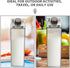 4pcs 500ml Set, MAGICLULU Milk Carton Bottle Reusable Plastic Square Milk Container with Airtight Lid, Portable Juice