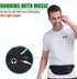 USHAKE Running Belt - Ultra Light Bounce Free Waist Pouch Bag for Men or Women - Fitness Workout Waist Pack (BLACK)