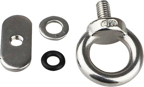 Stainless Steel Kayak Track Mount Tie Down Eyelet Rail for Kayak Canoe Boat, 6 Packs