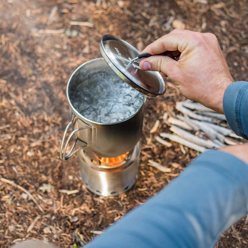 Solo Stove Solo Pot 900, Lightweight Stainless Steel Backpacking Pot, Boil Water Quickly