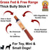 6 Inch Thick Bully Sticks for Dogs, Pack of 8, Premium Fully Digestible Odor Free Beef Pizzle Chew Treats