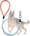 Heavy Duty Dog Leash, Chew Proof Metal Leash for Large Dogs (Up to 250lbs), 5ft Wire Rope with Soft Silicone Grip