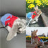 Small Pet Costume Rabbit Clothes, Ferret Hoodies Sweatshirt Bunny Vest Harness and Leash Set for Small Breeds (A, L)