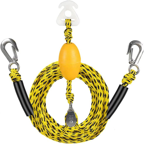 Heavy Duty Boat Tow Harness for Tubing, Water Sports Tow Rope for Boat Towables & Tubes with Quick Connector