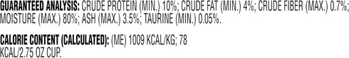 2.75 (Pack 12) Meow Mix Pat in Gravy Wet Cat Food with Real Chicken & Beef, Ounce