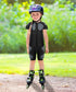 Padded Compression Shirt for Kids - Youth Boys Girls Protective Football Shirts for Ski, Paintball, Rugby