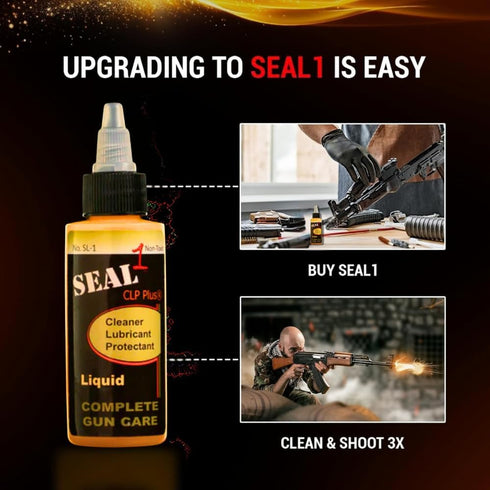 1 SEAL CLP Plus Liquid Bottle I Cleaner Lubricant Protectant I Dissolves Carbon & Fouling I Protective Barrier I Long