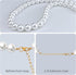 KUDES Adjustable Dog Necklace, Elegant Classic Pearl Collar for Dogs, Perfect for Occasions and Gatherings