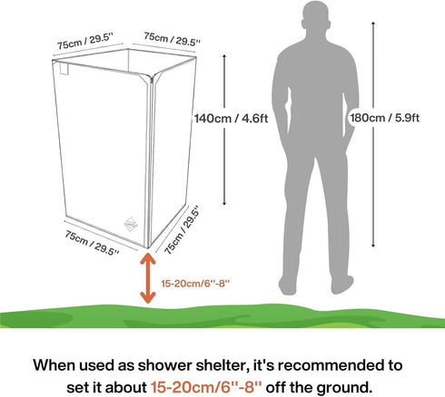Backpacking onewind Portable Privacy Shower Tent, Ultralight Camping Shower Shelter Portable Toilet Tent Bathroom Tent