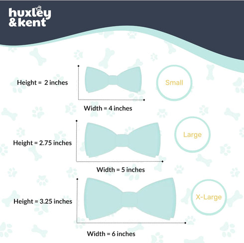 Huxley & Kent Pet Bow Tie for Dogs & Cats - Adjustable Collar Accessory for Holidays & Celebrations, Flamingo, Small