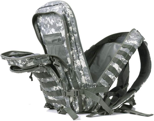 REEBOW GEAR Military Tactical Backpack - Large Army 3 Day Assault Pack Molle Bag (ACU Camo)