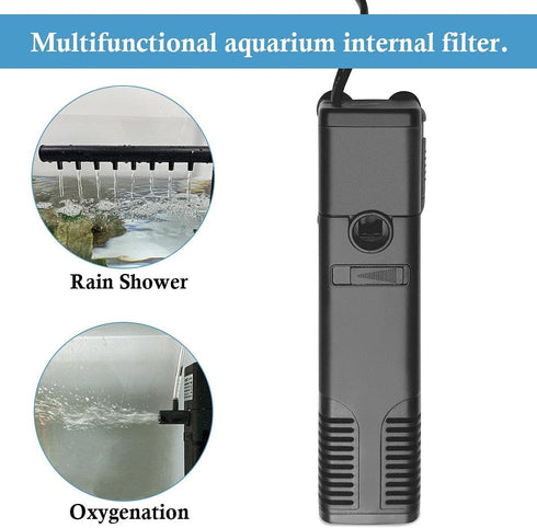 FEDOUR Submersible Aquarium Internal Filter with Water Pump for Fish Tank up to 35 Gallon (for 5-35 Gallon-New)