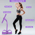 Multi-Function Tension Rope, 4 Tube Resistance Bands with Handles for Home Gym Tummy Trainer